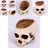 Premium Resin Human Skull Head Design Flower Pot Planter For Unique Home Decor
