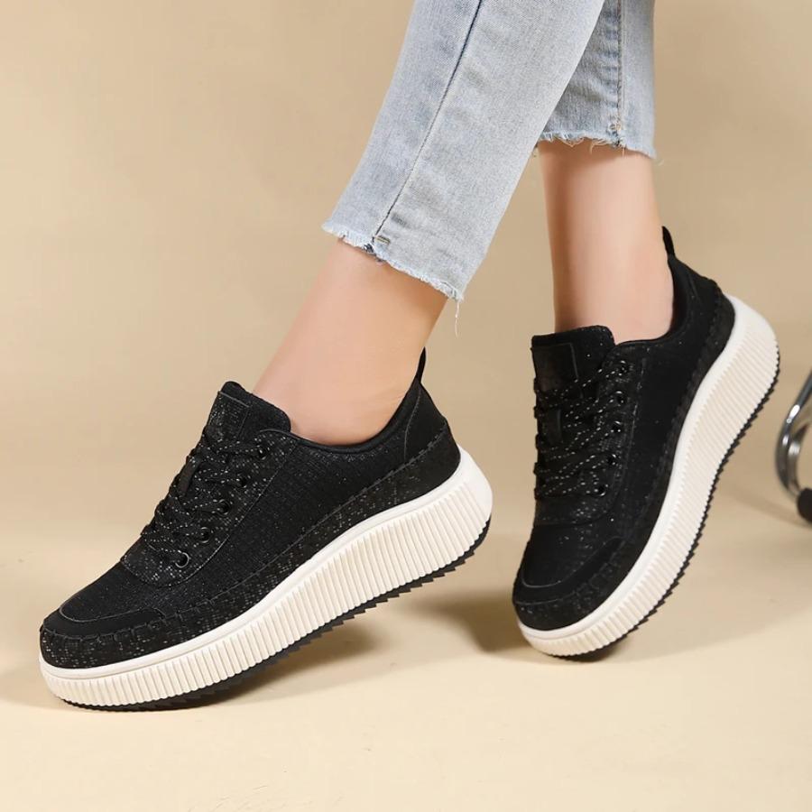 2025 Women's Shoes 2024 New Fashion Casual Trend Sports Versatile Plus Size Color Thick Soled Casual Board Shoes Women Sneakers