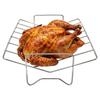 Stainless Steel V-shaped Baking Rack Metal Turkey BBQ Rack Roasting Rack Kitchen Barbecue Utensils For Turkey Vegetable Meat