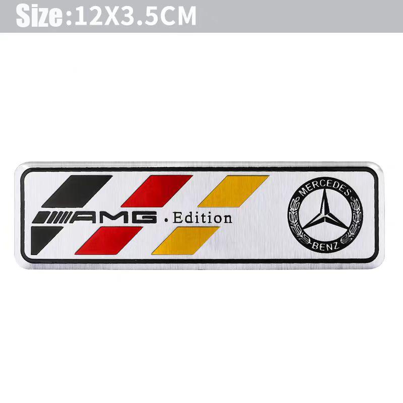 Mercedes Benz Series Aluminum Badge Car Body Stickers Decals For Mercedes Benz AMG W203 W206 W220 W205 W211 W212 W201 W168 W108 OS5