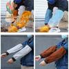 1 Pair Portable Welding Arm Guards, PU Leather Heat & Flame Resistant Sleeves for Industrial Work Protection