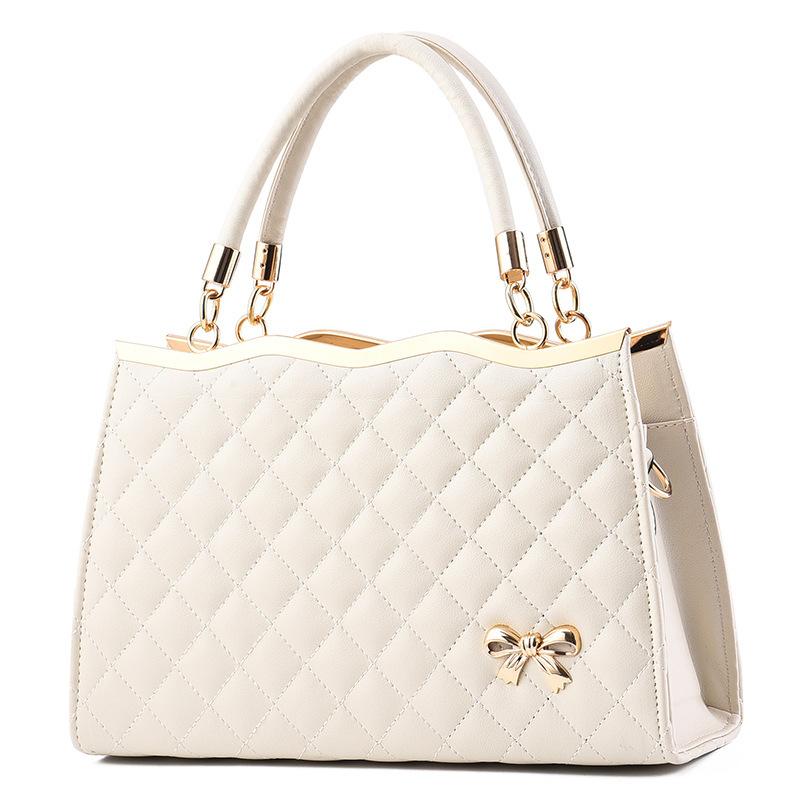 

Spring New Embroidered Lingge Women s Handbag, Large Bag, Single Shoulder Crossbody Bag белый