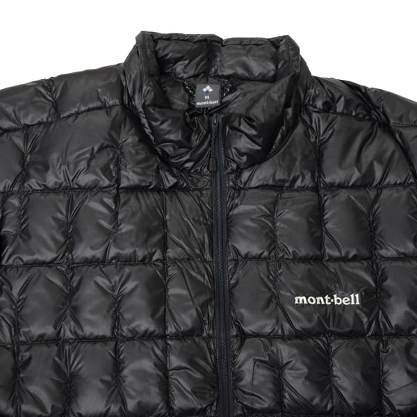 Montbell Plasma 1000 Down Jacket for 1000 Fill Cold Weather 1101493 Men, Power, Trekking, Wear, (Black (BK)/L)