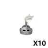 MOC Armes Médiévales Accessoire Briques Soldat Figurine Chapeau de Cow-boy Fusil de Chasse Arbalète Lance Armure Casque Masque Brique Jouet