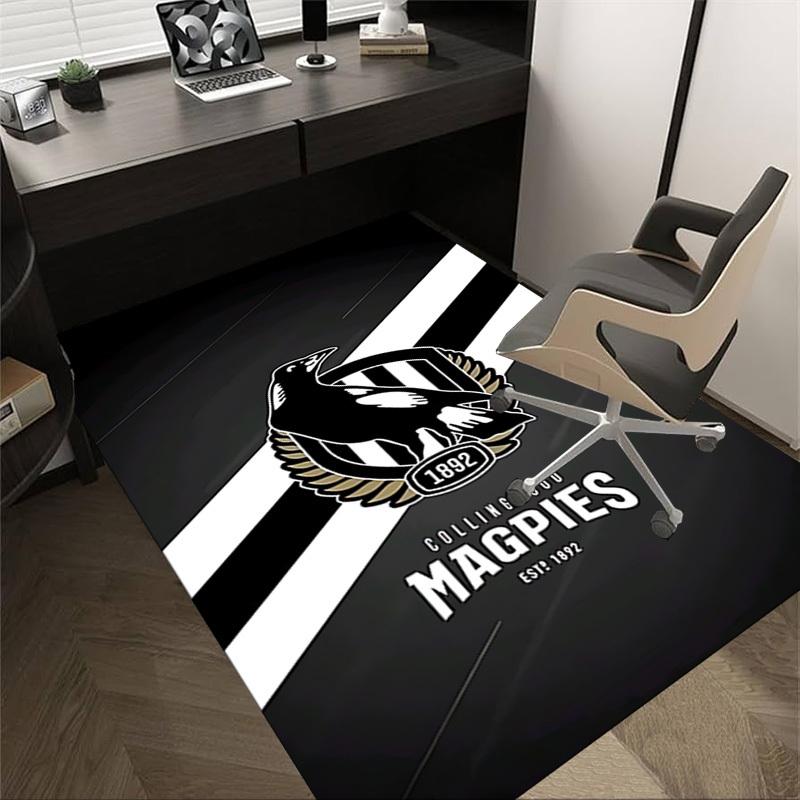 1pc Collingwood Magpies Carpet, Office Rug Outdoor Mat Home Decor Area Carpet Festival 60cm by 90cm