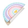 Wooden Rainbow Pencil Holder 5 Slots Decorative Pen Holder  Graduation Season