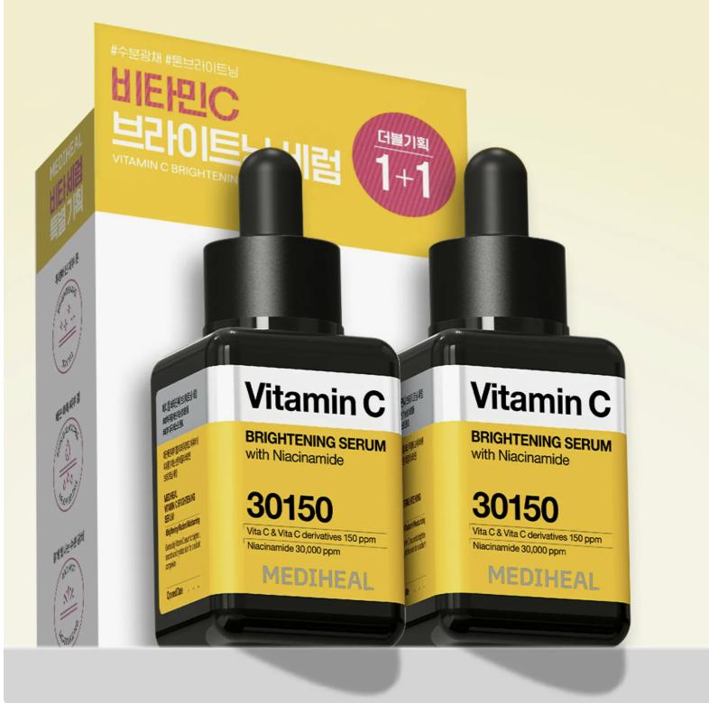 

Mediheal Осветляющая сыворотка с витамином С, 40 мл, двойной набор 40ml + 40ml