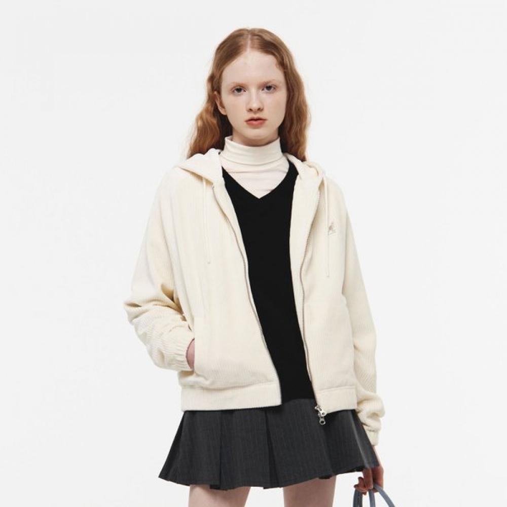 

Kangol Womens Oversized Hooded Zip Up 5144 Ivory LA