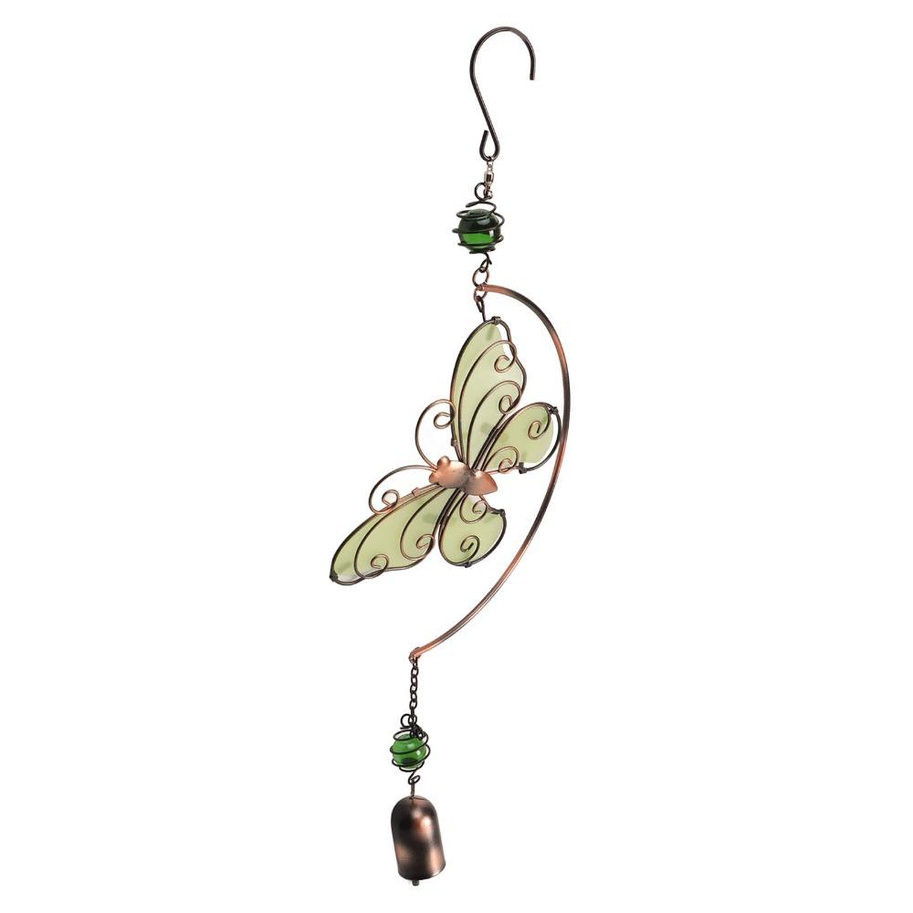 Luminous Glow Dragonfly Wind Bell Good Luck Symbol Wind Spinner Decor For Patio