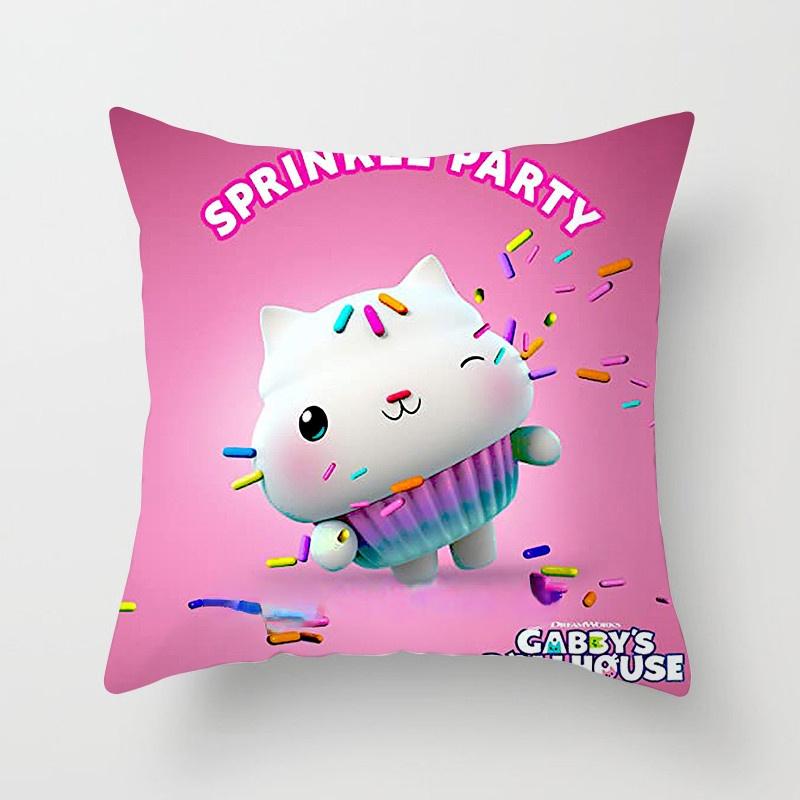 Детская наволочка Gabbys Dollhouse Gabby Cats 40x40см 45x45см  Декоративные подушки  60x60 16x16Inch