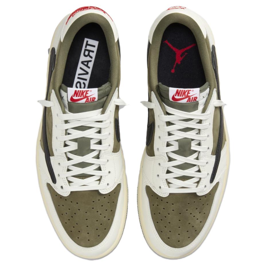 Travis Scott x Air Jordan 1 Retro Low OG SP Reverse Olive / Medium Olive Unisex Tenisky Zelená Černá Plachetnicová DM7866-200