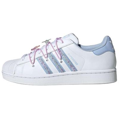 Originals Superstar 2 Abrasion Resistant Low Top Skateboard Shoes Women's White Sneakers JR1332