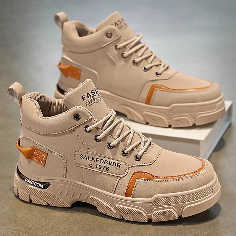 

Нові чоловічі черевики-мартін на товстій підошві 2024: Осінньо-зимове взуття для вулиці та на кожен день 44 хакі