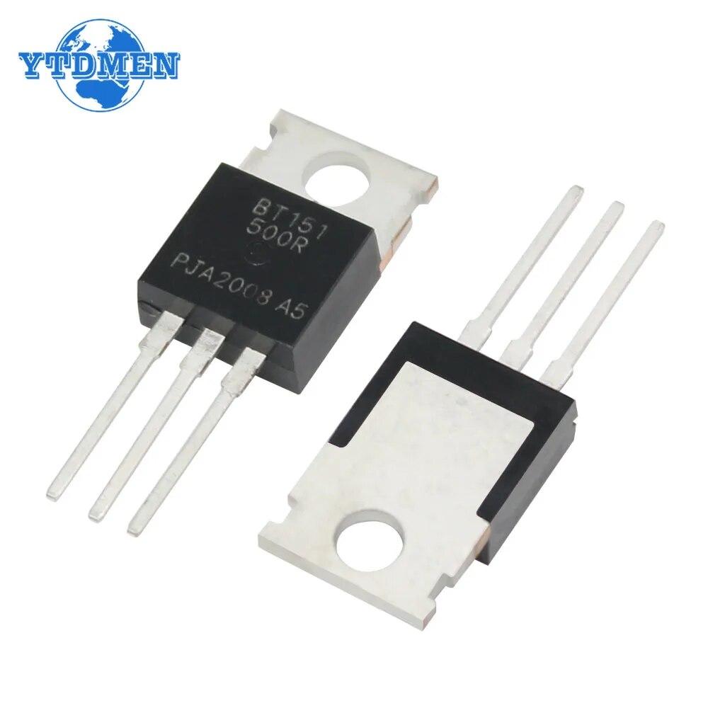 5ks TRIAC tyristorů BT137-600E BT151-500R TO-220 BT137 BT151 tranzistorová sada