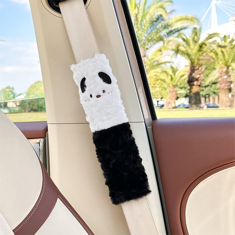 Plush Cartoon Car Neck and Lumbar Support Cushion