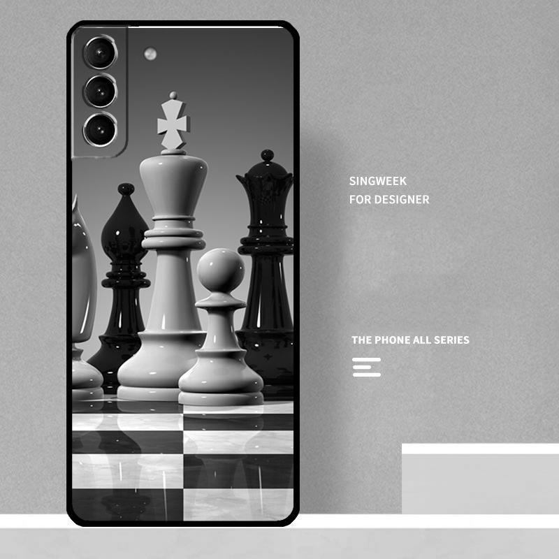 Chess Case For Samsung Galaxy S24 Ultra S21 S22 S23 Plus Note 10 Note 20 S8 S9 S10 S20 FE Coque