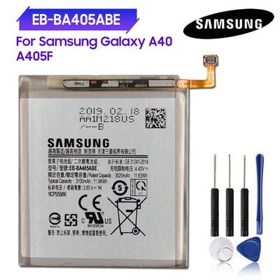 Oryginalna Bateria Zamienna EB-BA405ABE EB-BA405ABU Dla Samsung GALAXY A40 2019 A405F SM-A405FM/DS A405FN/DS SM-A405F SM-A405FN 3100mah
