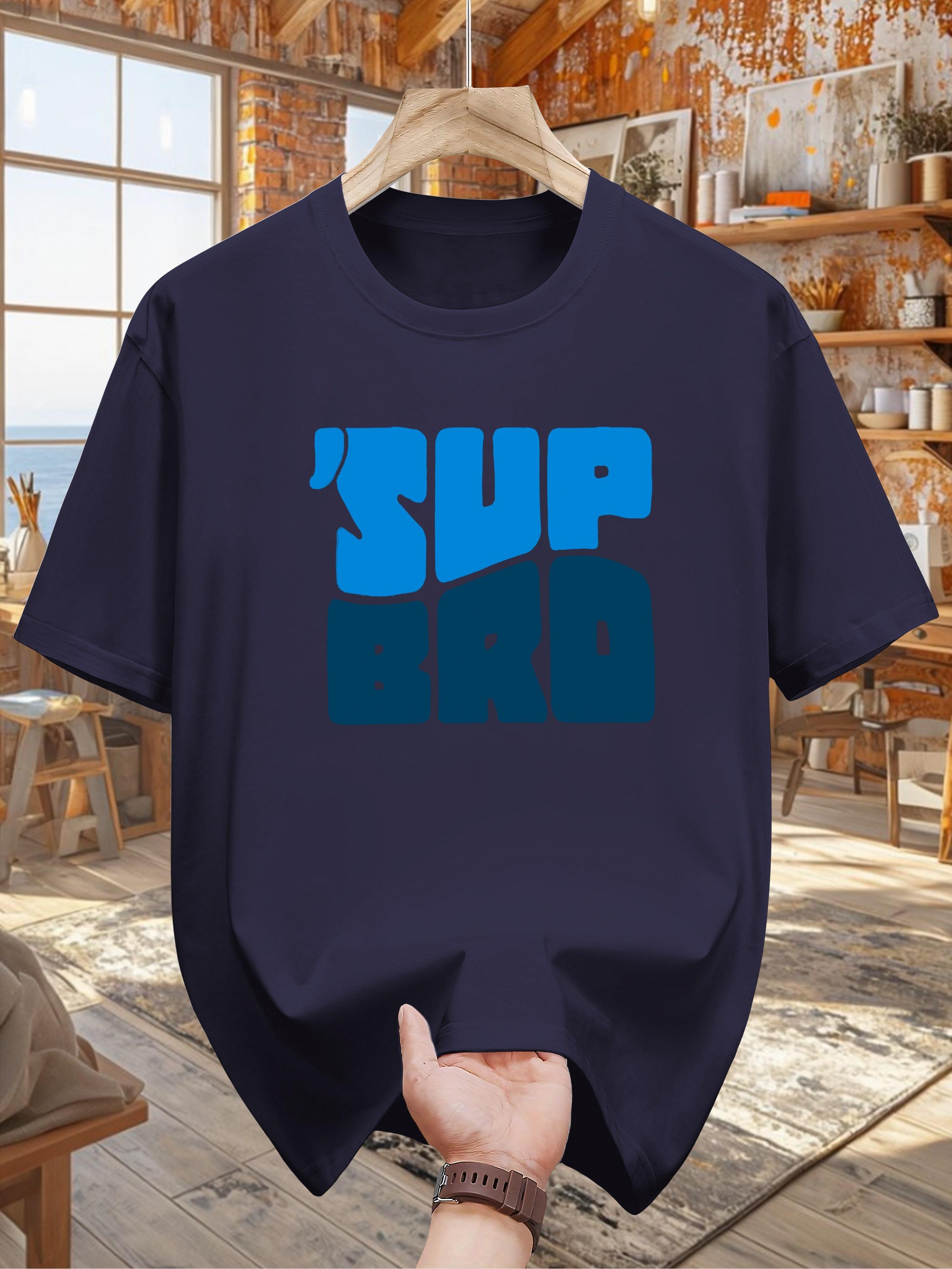 SUP BRD Graphic Print Cotton T-shirt - Casual XXL