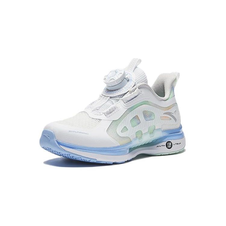 Anta Breathable Low-Top Kids Running Shoes Kids sneakers White Blue A322429978-1