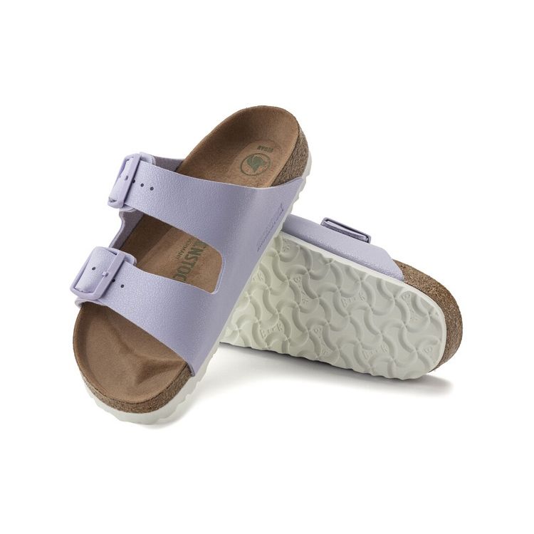 Birkenstock Arizona Leather Flat Slide Fashion Sandals Unisex sandals Purple 1022607