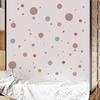 3 Pcs Bohemian Painted Dots Wall Stickers, Artistic Kids Room Decor with Self-Adhesive Removable PVC, Waterproof Peel and Stick Art