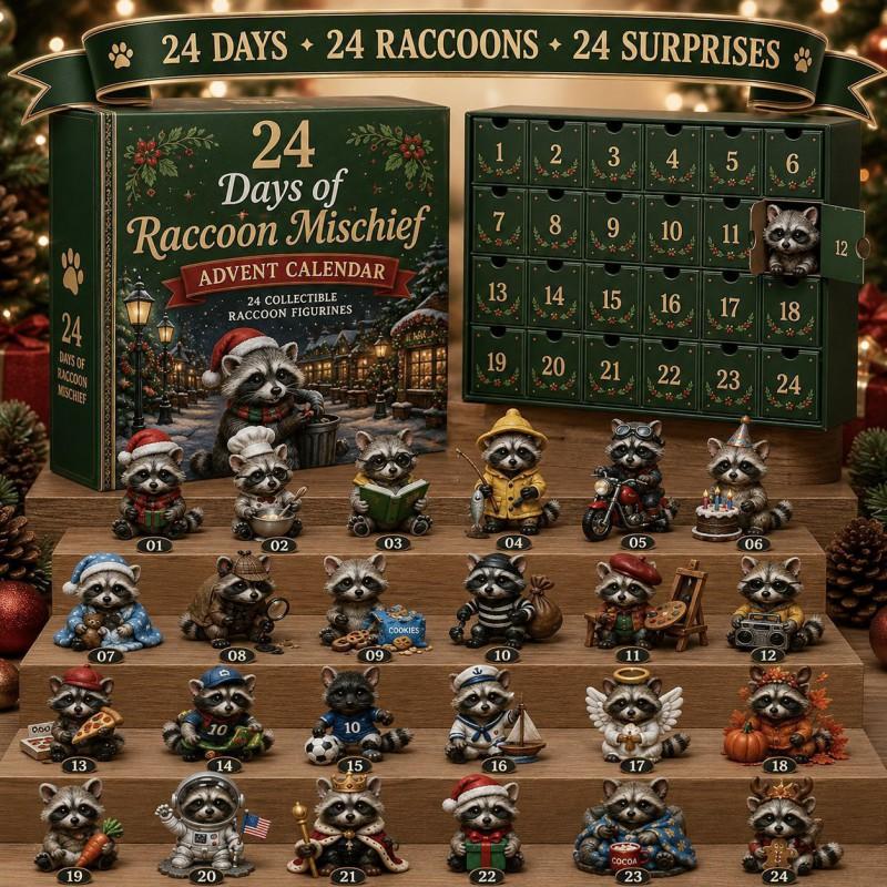 2026 Magic Animal Advent Calendar Acrylic Blind Box Collectible Ornament Christmas Gift