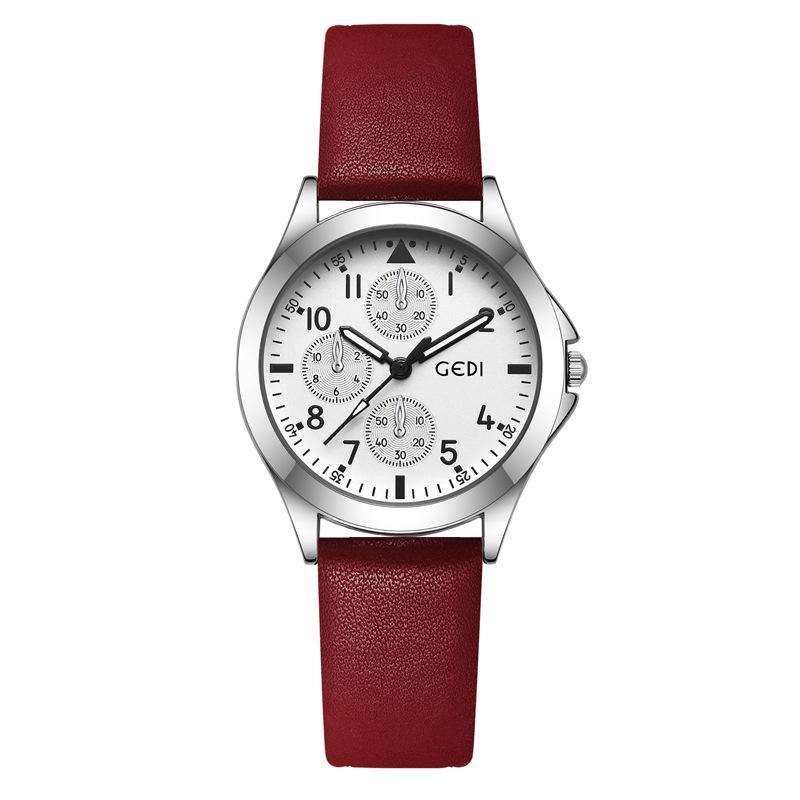 High-End Three-Eye Couple Watch, Middle School Student Classic Belt Watch, High-Value Gift Watch For Objects
