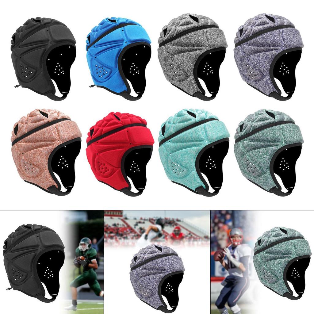 Rugby Helmet Goalkeeper Hat Soft Rugby Headguard for Soccer Pitcher Playing