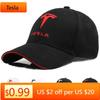 Car Sticker Tesla Four Seasons Casual for Tesla Baseball Caps Embroidery Men Women Racing Snapback Sun Hat Outdoor Sport Running