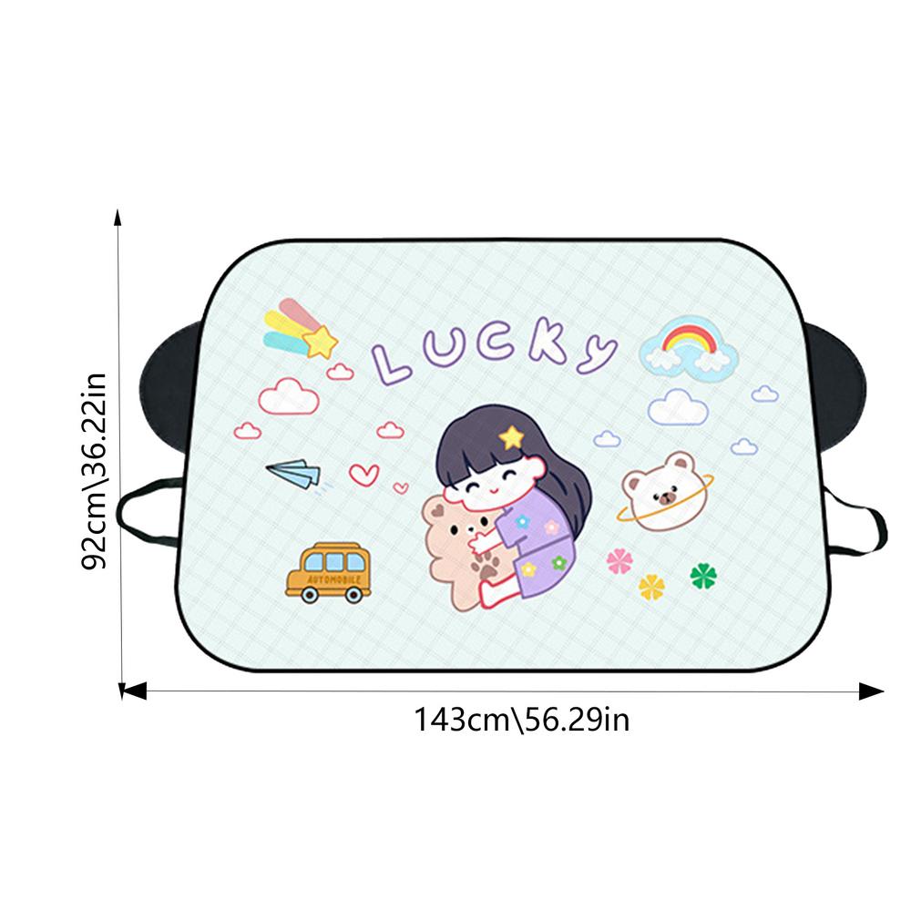 Snow Windshield Cover Cartoon Pattern Automotive Windshield Snow Covers Multi-purpose Car Accessories For Cars Trucks SUV MPV