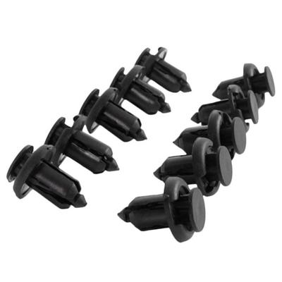 10-50pcs Black Front Bumper Locking Hooks & Clip Fastener Push Rivet Trim Rivet For Honda Accord Car Accessries