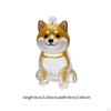 Dog Keychain Pet Hair Container Accessories Charm Memorial Storage Box