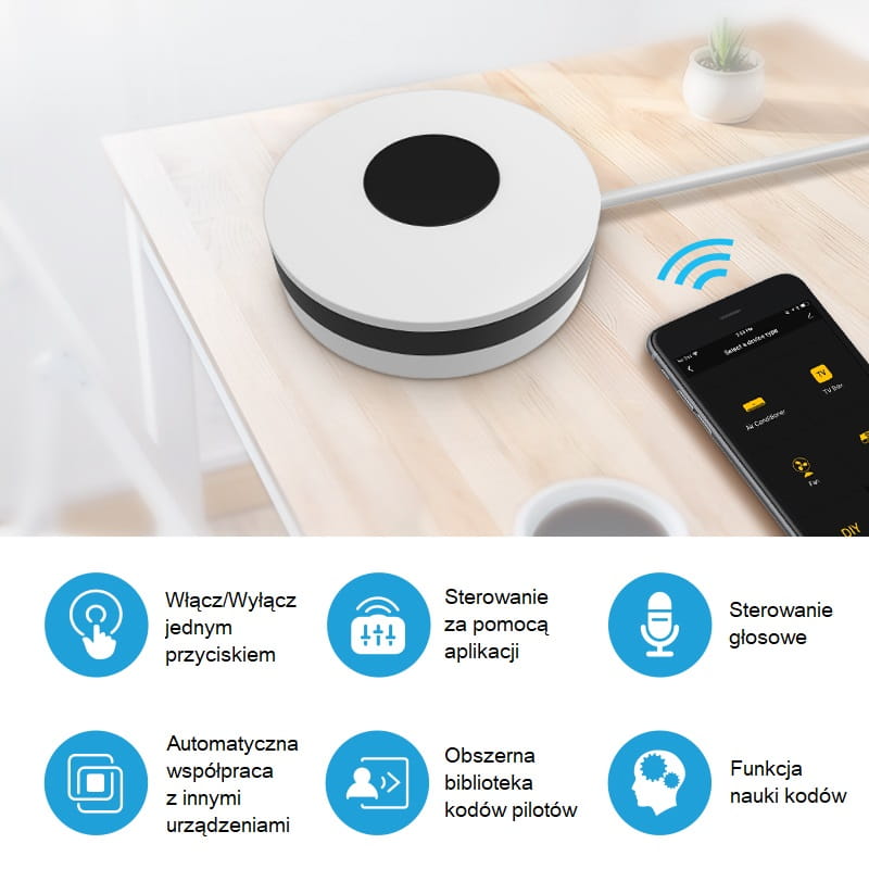 Universal WiFi IR Remote Control TUYA SmartLife White NEO