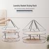 Three-Tier Windproof Folding Sweater Drying Rack Basket