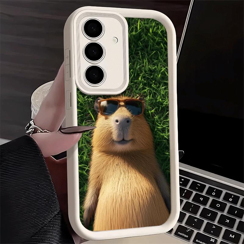 Phone Case for Samsung Galaxy A17 A16 A15 A14 A13 Animal Capybara Cute A56 A36 A26 A55 A35 A25 A54 A34 A24 A53 A33 A23 A07 A06