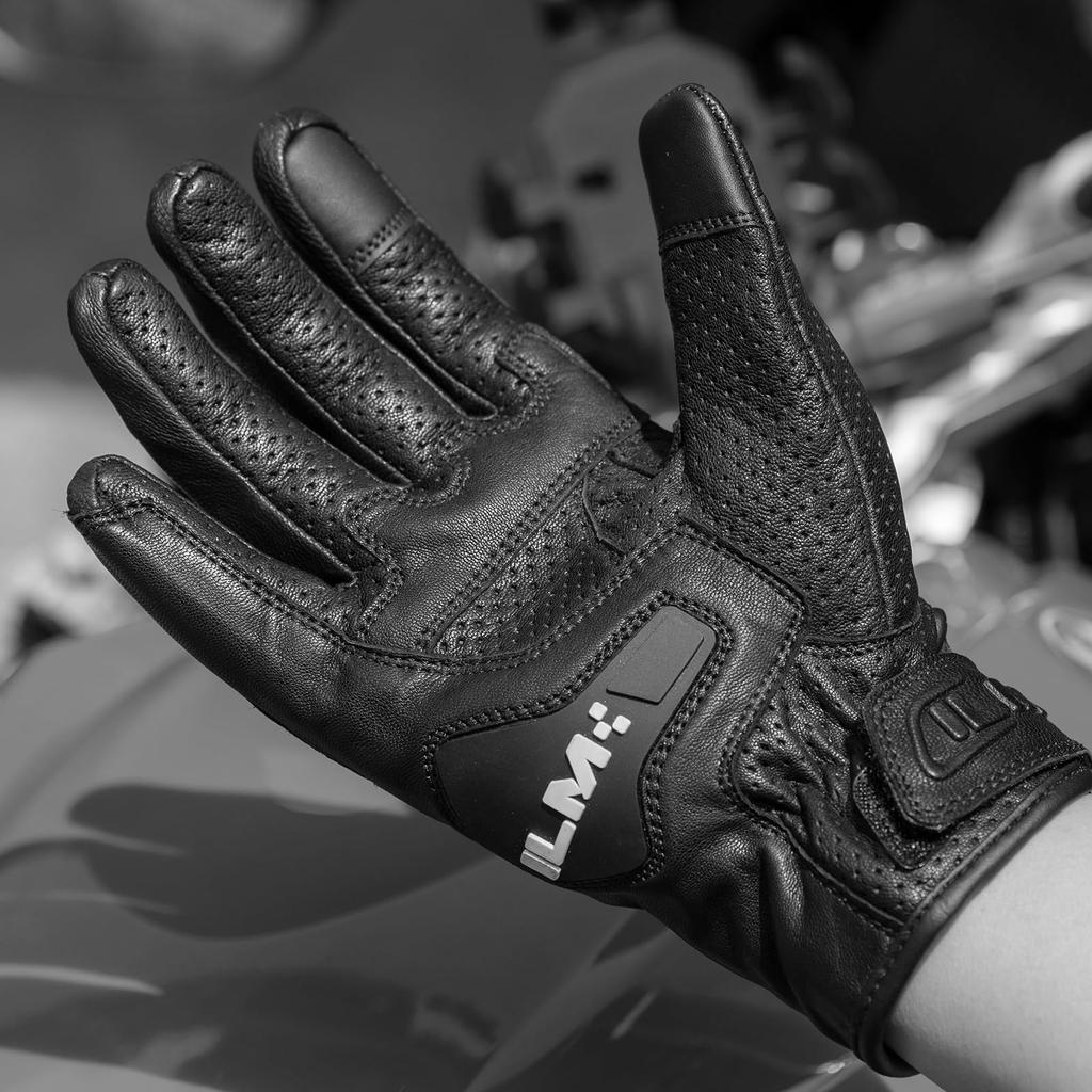 ILM Motocyklové rukavice, Kožené, Jaro, Léto, Podzim, Pravá kůže (Kozí kůže), Flexibilní, Prodyšný, Smartphone
