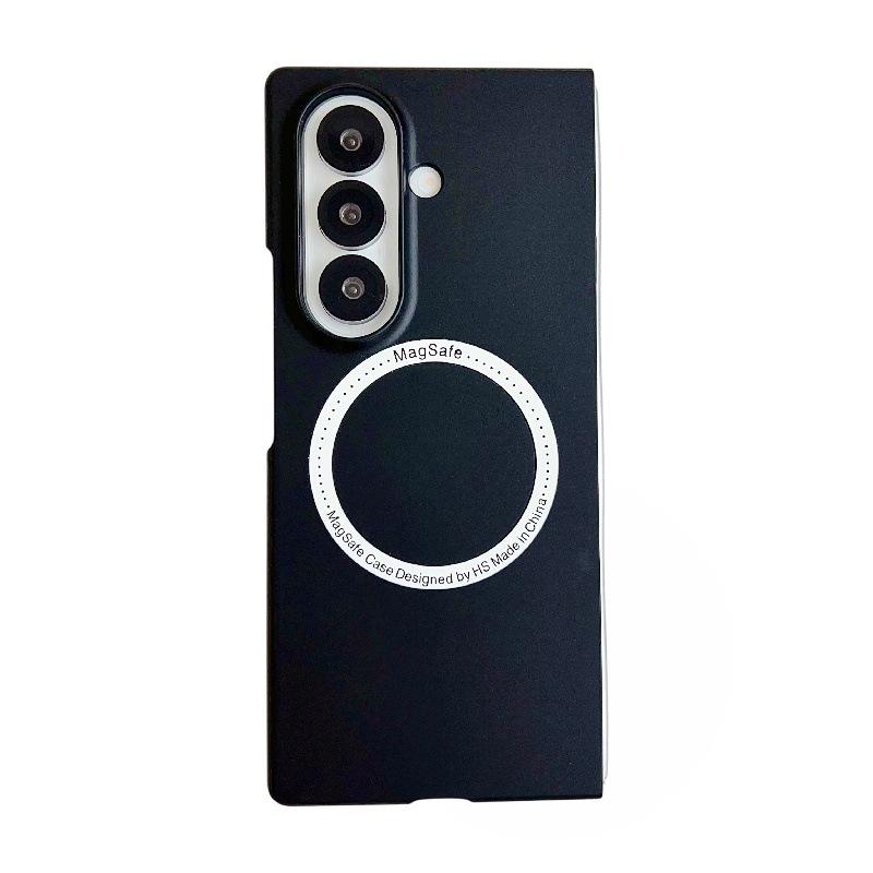 Samsung Z Fold7 Case: Iridescent Magnetic Ring, Drop-Proof, with Screen Protector