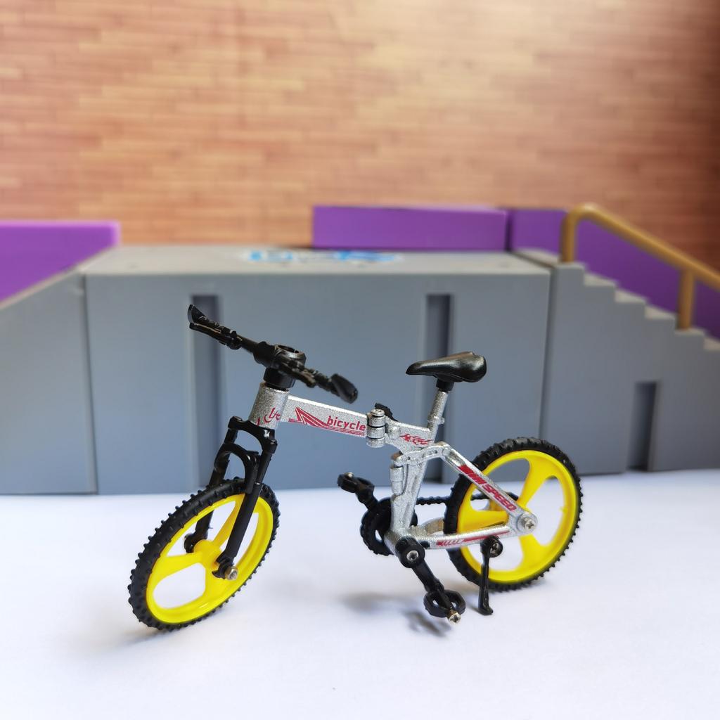 Folding bicycle alloy simulation finger bike creative new downhill mountain bike finger wheel
