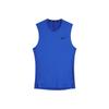 Camiseta sin mangas de compresión Pro Logo Training para hombre Tops Azul real BV5601-480