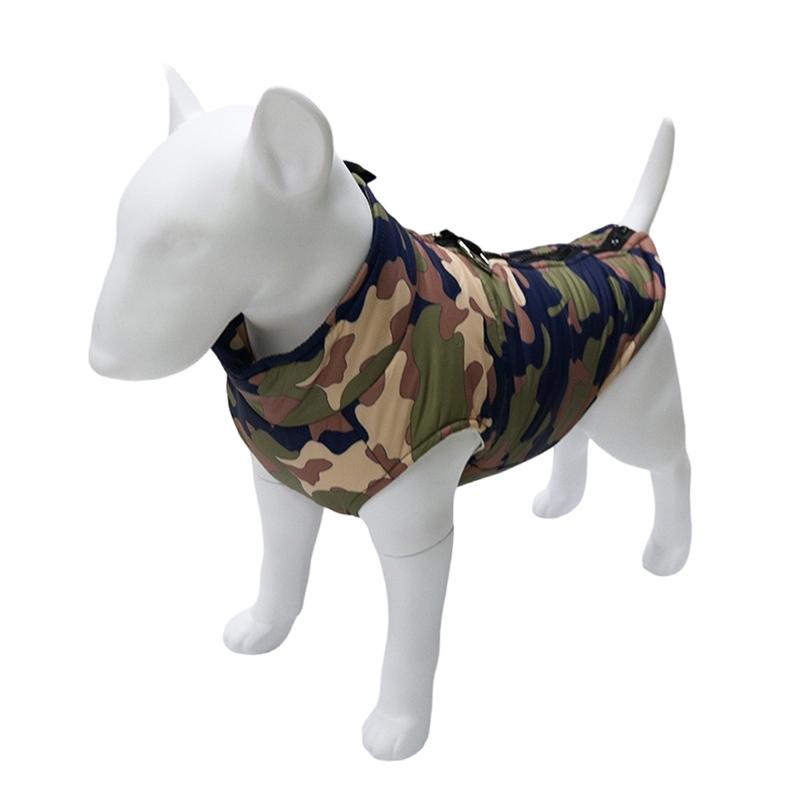 Camouflage Waterproof Dog Jacket Winter Warm Fleece Pet Clothes for Small Large Dogs Puppy Vest Chihuahua French Bulldog Costume