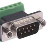 5Pcs Db9 Male Female Adapter Signals Terminal Module Rs232 Rs485 Serial To Terminal 9-Pin 9-Hole Connector