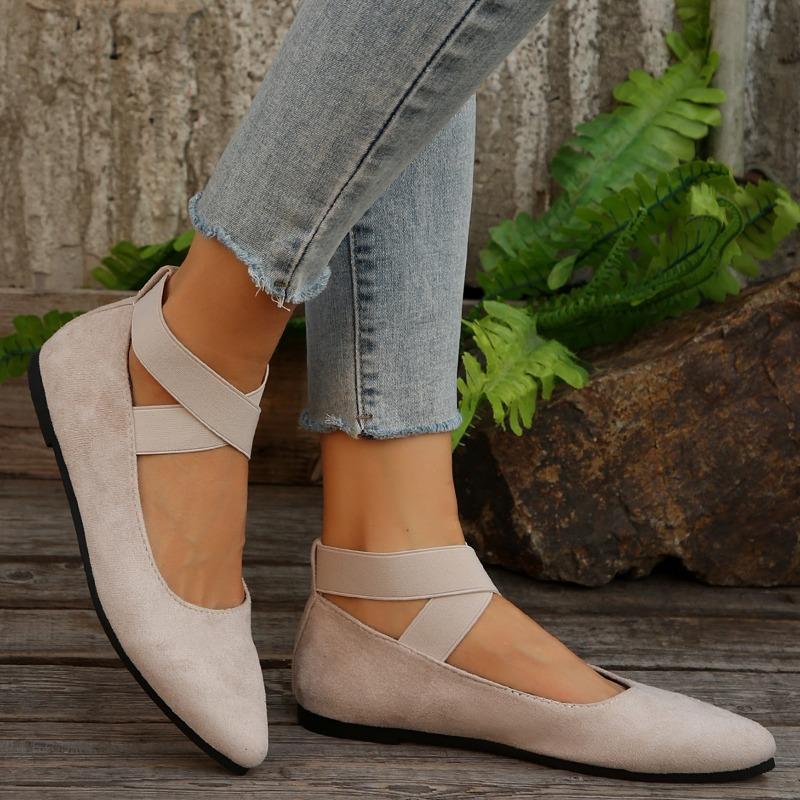 Fashion Black New Style Women's Flat Fashion Lightweight Shoes Women's Elegant Ballet Shoes Soft Outdoor Casual Women's Shoes Size 36-43