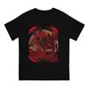 Horror Herren T-Shirt Hazbin Hotels Vintage T-Shirt Kurzarm Rundhals T-Shirt Baumwolle 6XL Oberteile