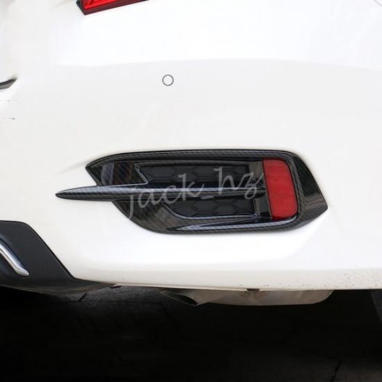 2016- Honda Civic Sedan Rear Bumper Reflector Fog Light Cover | Black | Left | Adhesive | Painted | 1 Year Manufacturer Warranty Drilling Required |