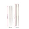 Lixada Titanium Chopsticks Lättvikts Outdoor Camping Köksredskap Backpacking