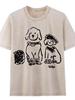 Unisex Vintage Gewaschenes Baumwoll-Kurzarm-T-Shirt - Trendiger Europäischer und Amerikanischer Lockerer Schnitt
