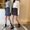 Seasonal Plaid Midi Skirt: Versatile High Waist Korean Style Retro Pencil Skirt for Women and Trendy Students