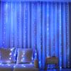 1set USB Christmas Window Curtain Lights, 300 LED Curtain Fairy String Lights , with Hook for Home Indoor Wall Christmas Decor