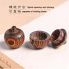 Mini Small Wooden Apple Ornament Openable Portable Place Outdoor Emergency Pills Creative DIY Pendant Decoration Holiday Gifts
