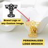 Personalized Company Painting Image Custom Brooch Lapel Pins Stainless Steel Collar Pin Gift Badges Jewelry for Clothes